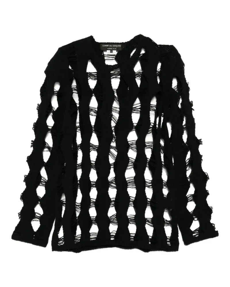 Comme des Garçons Pullover im Distressed-Look - Schwarz Schwarz