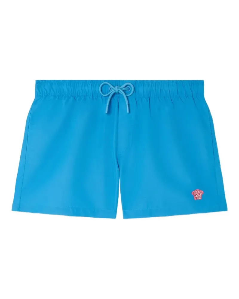 Versace Badeshorts mit Medusa-Stickerei - Blau Blau