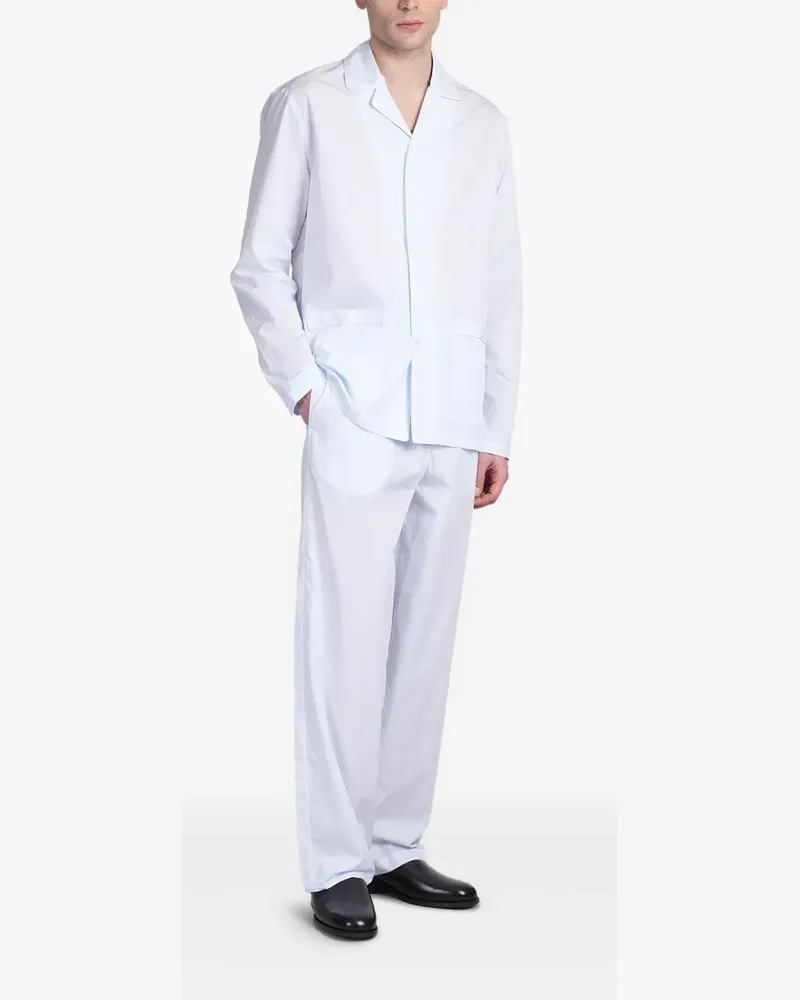 Ermenegildo Zegna Pyjamahose aus Baumwolle - Weiß Weiß
