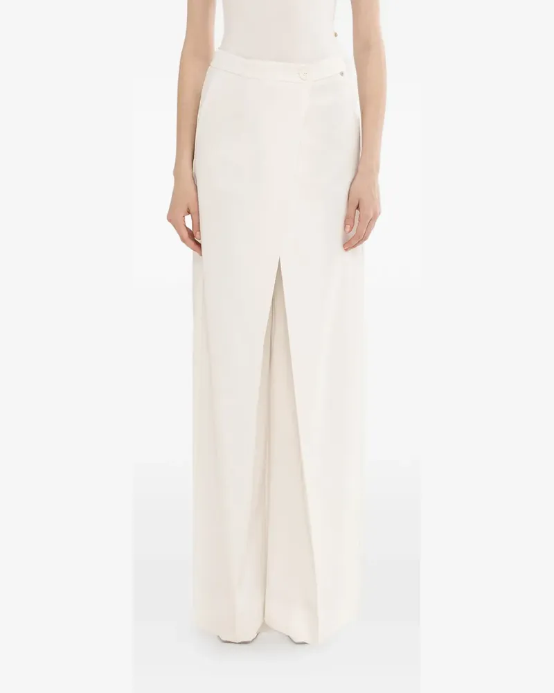 NISSA button-fastening trousers - Weiß Weiß