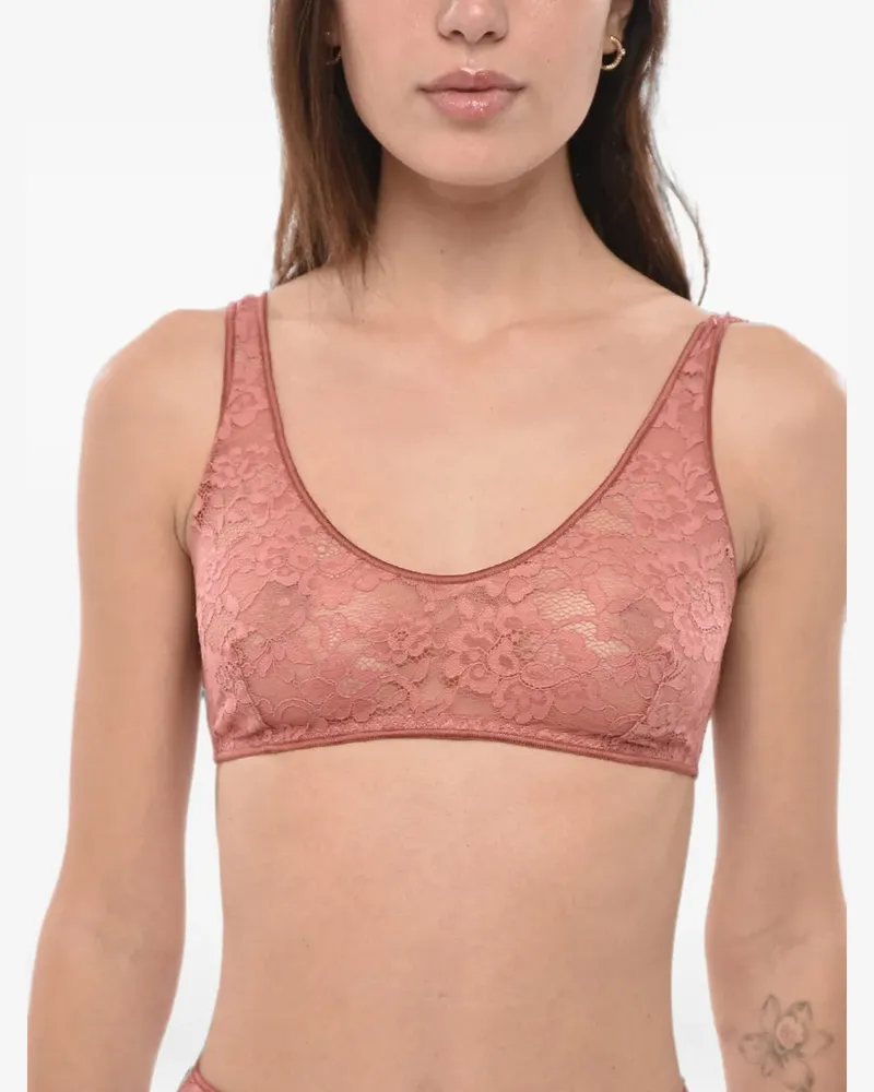 Oséree O-Lover floral-lace bra - Rosa Rosa