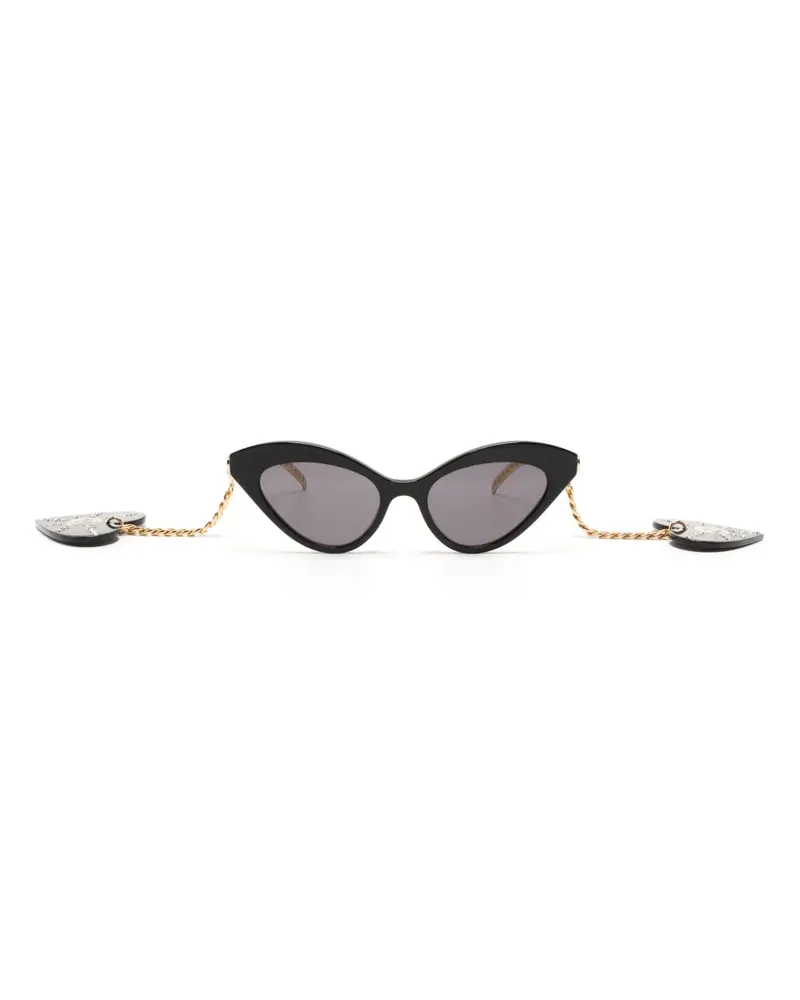 Gucci Sonnenbrille mit Cat-Eye-Gestell - Schwarz Schwarz