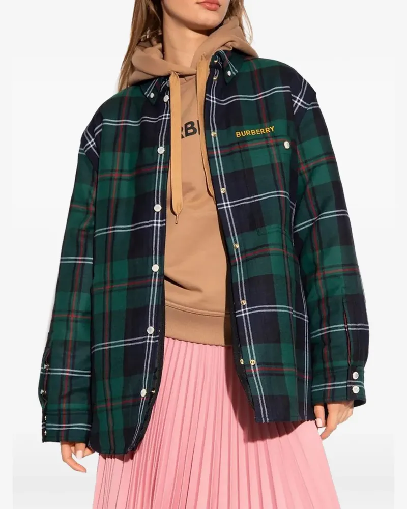 Burberry Hemd mit Karomuster - Grün Grün