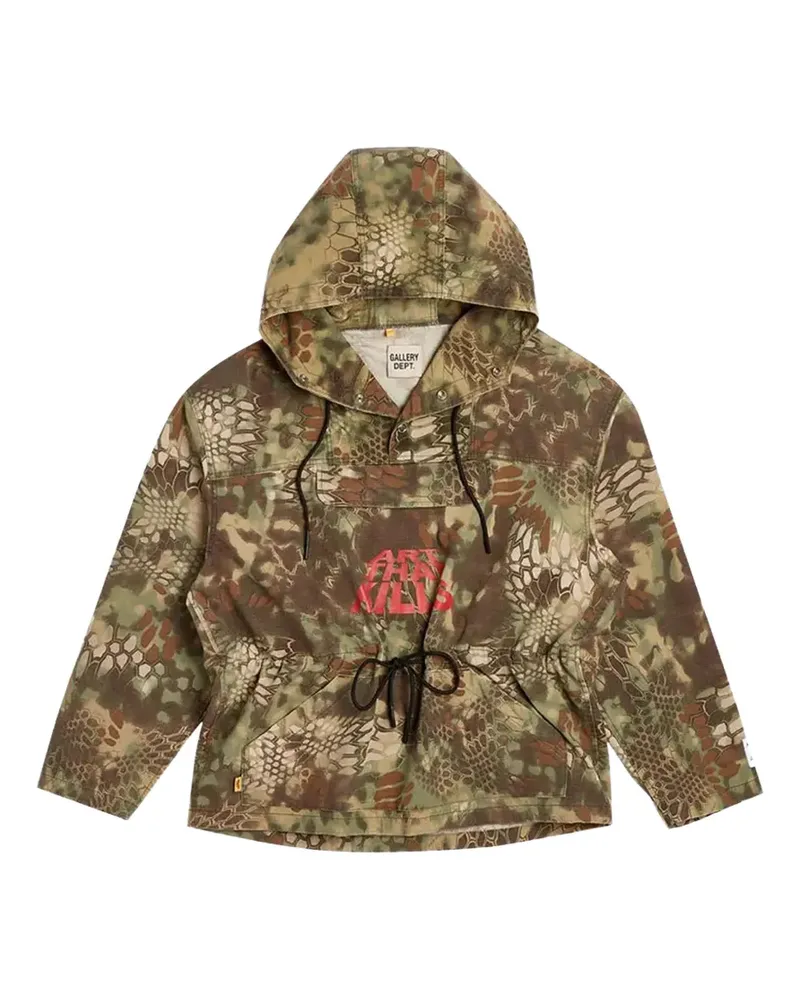 GALLERY DEPT. Hoodie mit Camouflage-Print - Grün Grün