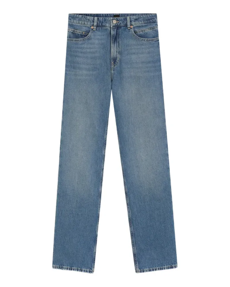 HUGO BOSS Ausgeblichene Straight-Leg-Jeans - Blau Blau