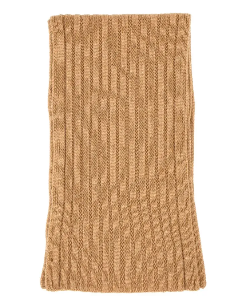 Gran Sasso ribbed scarf - Nude Nude
