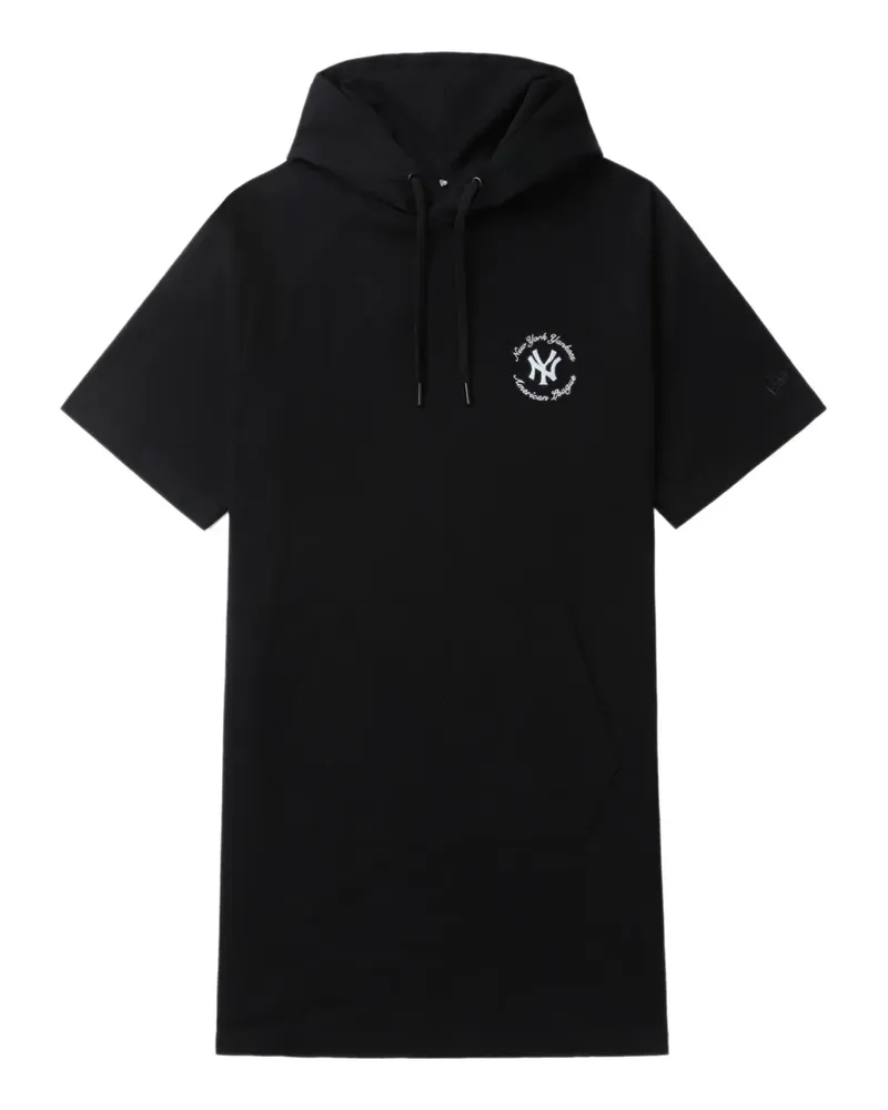 New Era x MLB NY Yankees Kurzärmeliger Hoodie - Schwarz Schwarz