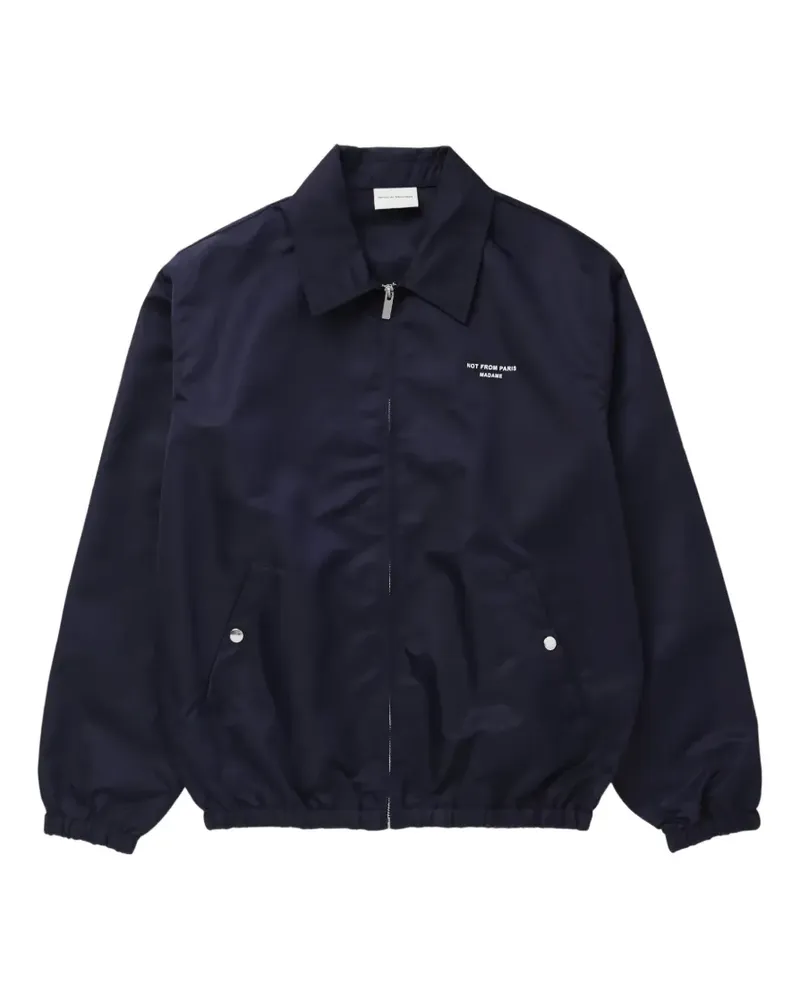 Drôle de Monsieur Jacke mit Logo-Print - Blau Blau