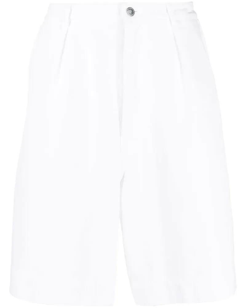 Raf Simons Knielange Shorts - Weiß Weiß