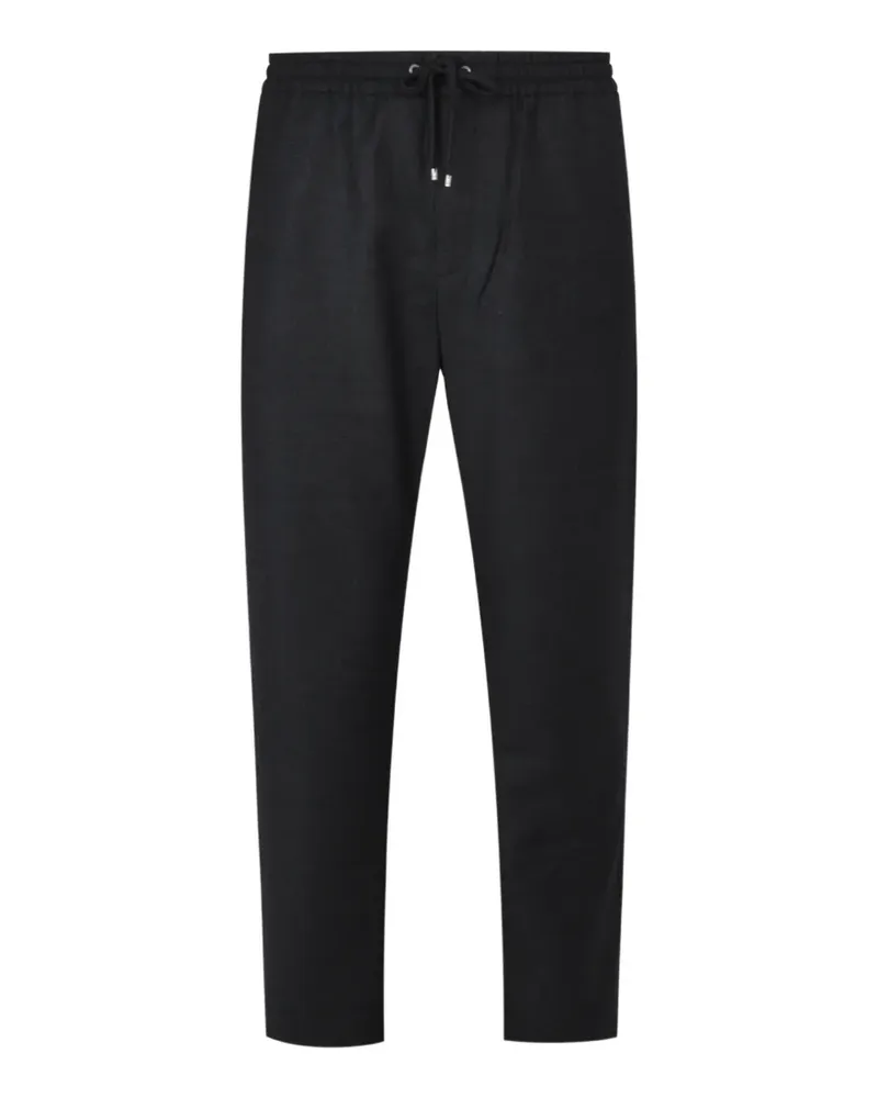 AGNONA Flanellhose mit Kordelzug - Schwarz Schwarz