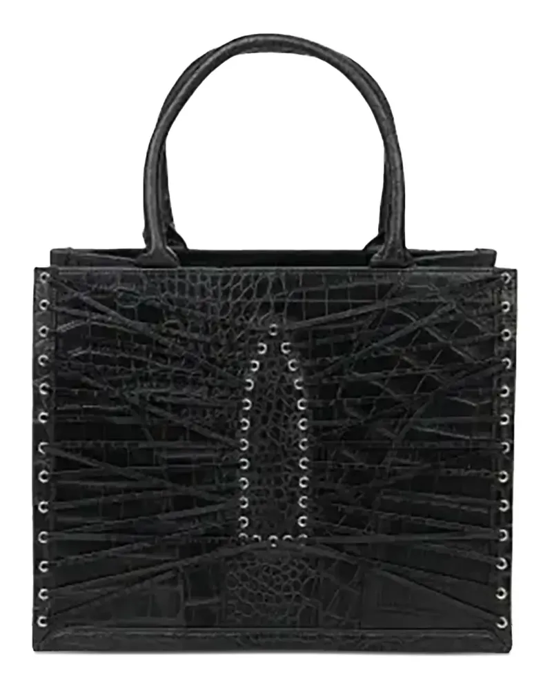 WHO DECIDES WAR Arch Tote Bag - Schwarz Schwarz