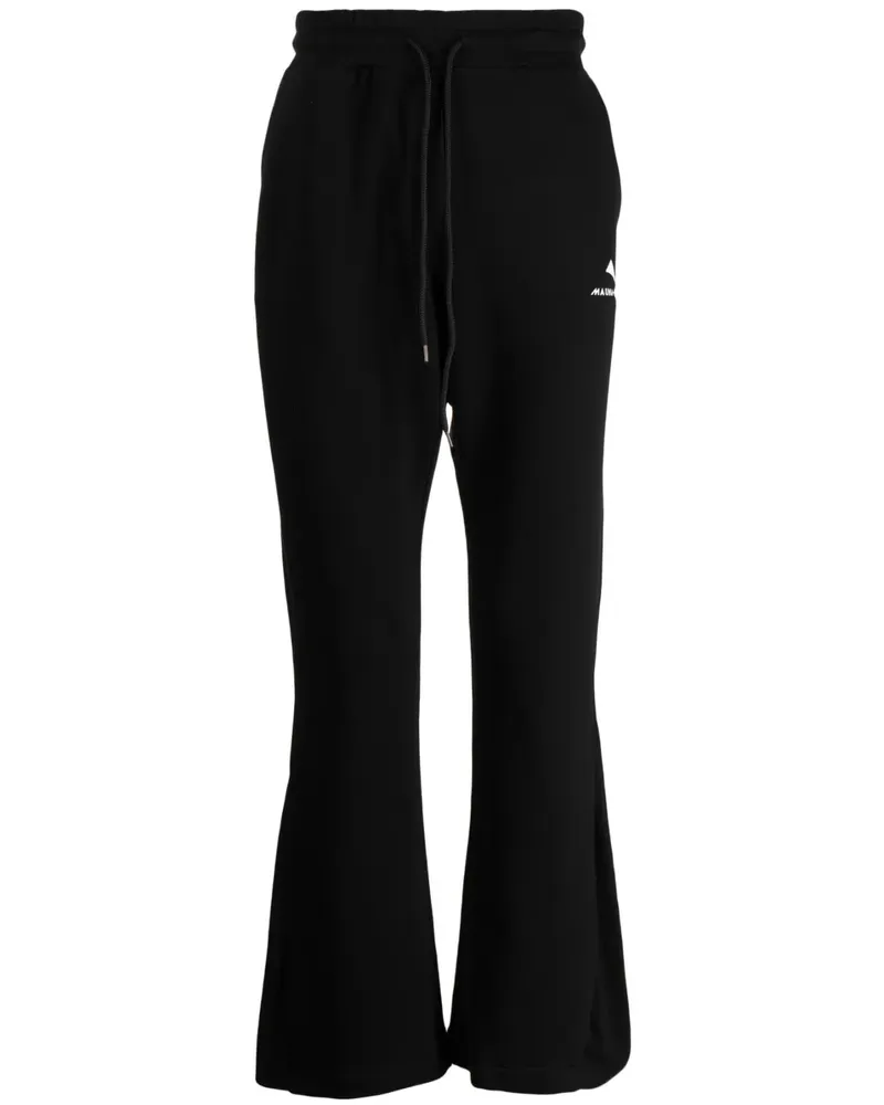 MAUNA KEA Ausgestellte Jogginghose mit Logo - Schwarz Schwarz