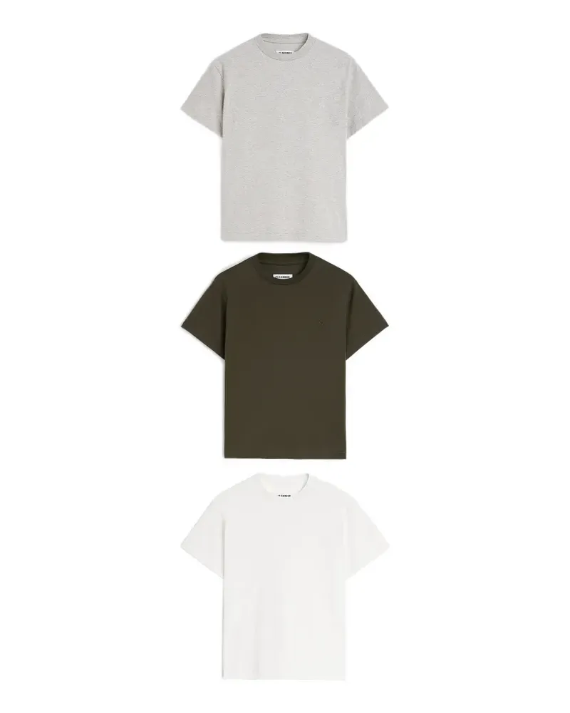 Jil Sander Kurzärmeliges T-Shirts (3er-Set) - Grün Grün