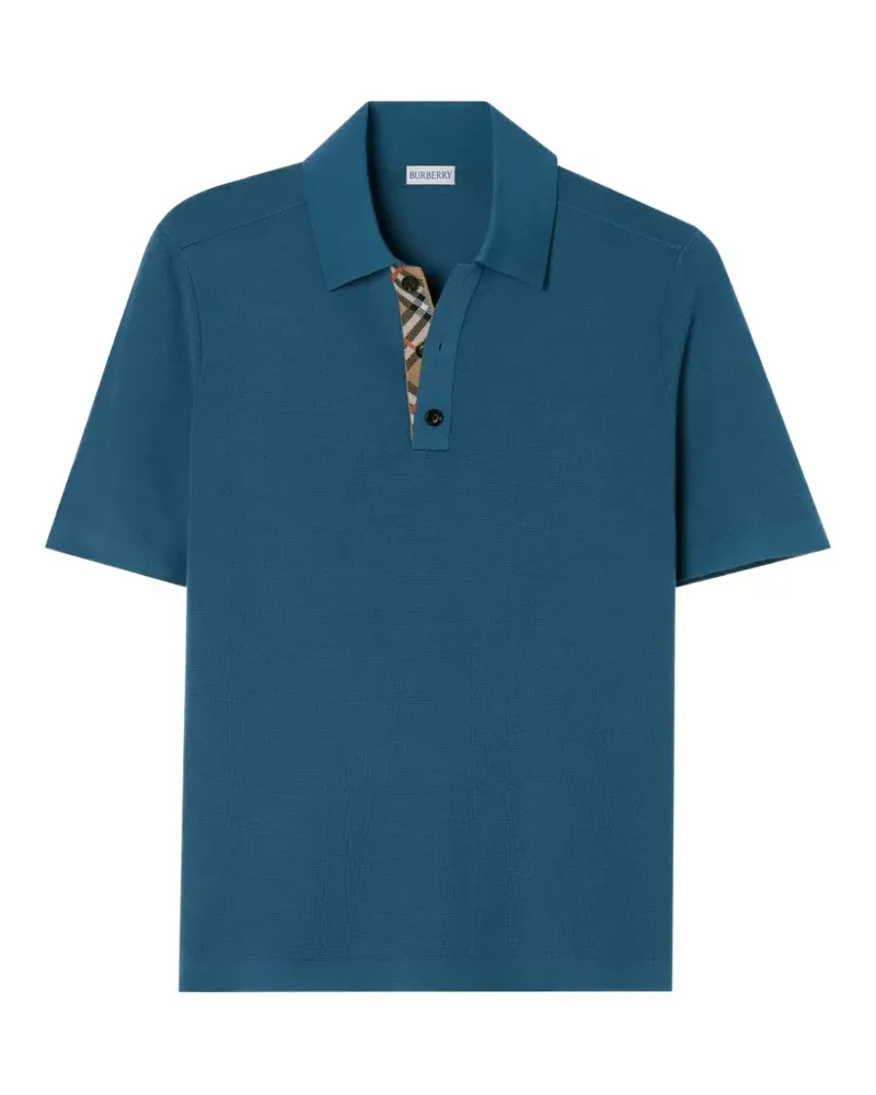Burberry wool polo shirt - Blau Blau