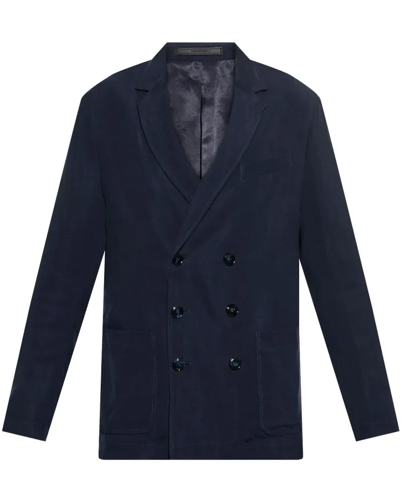 Giorgio Armani Doppelreihiges Sakko - Blau Blau