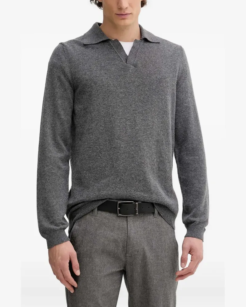 Marc O'Polo long-sleeve polo-collar sweater - Grau Grau