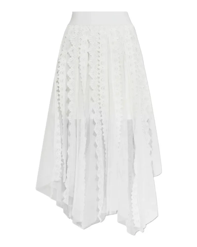 AllSaints Vashtie Maxirock aus Spitze - Weiß Weiß