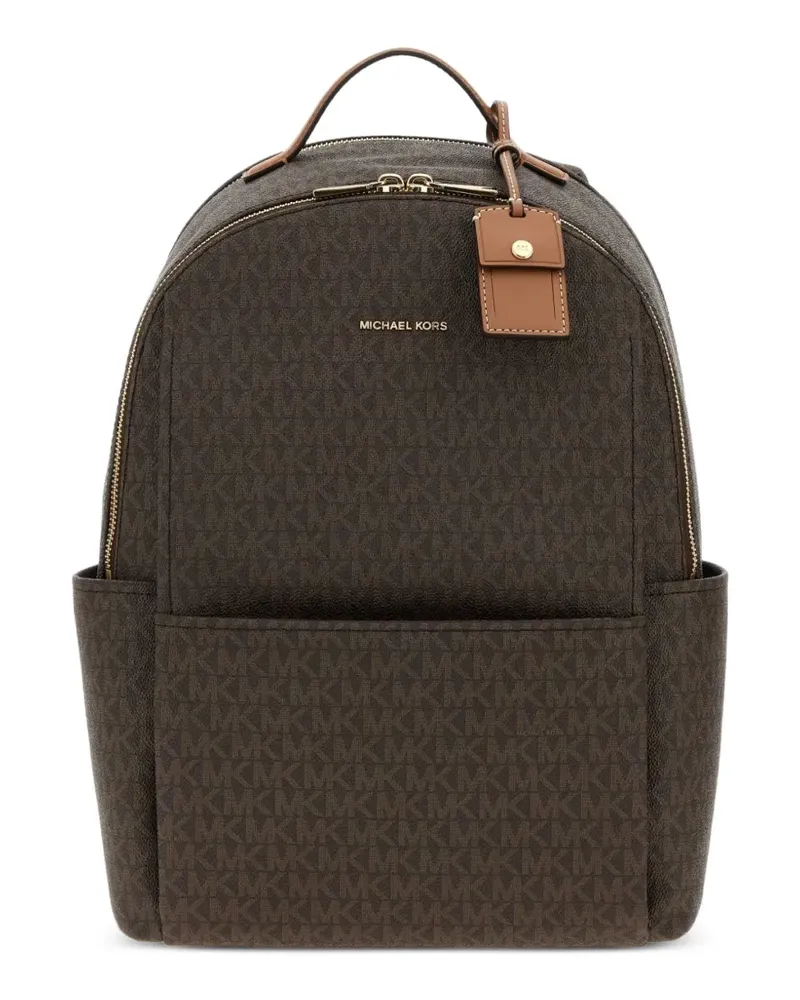 Michael Kors Großer Sable Rucksack mit Logo-Print - Braun Braun