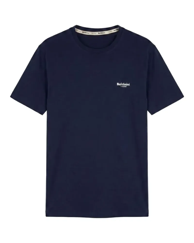 Baldinini logo-print cotton T-shirt - Blau Blau