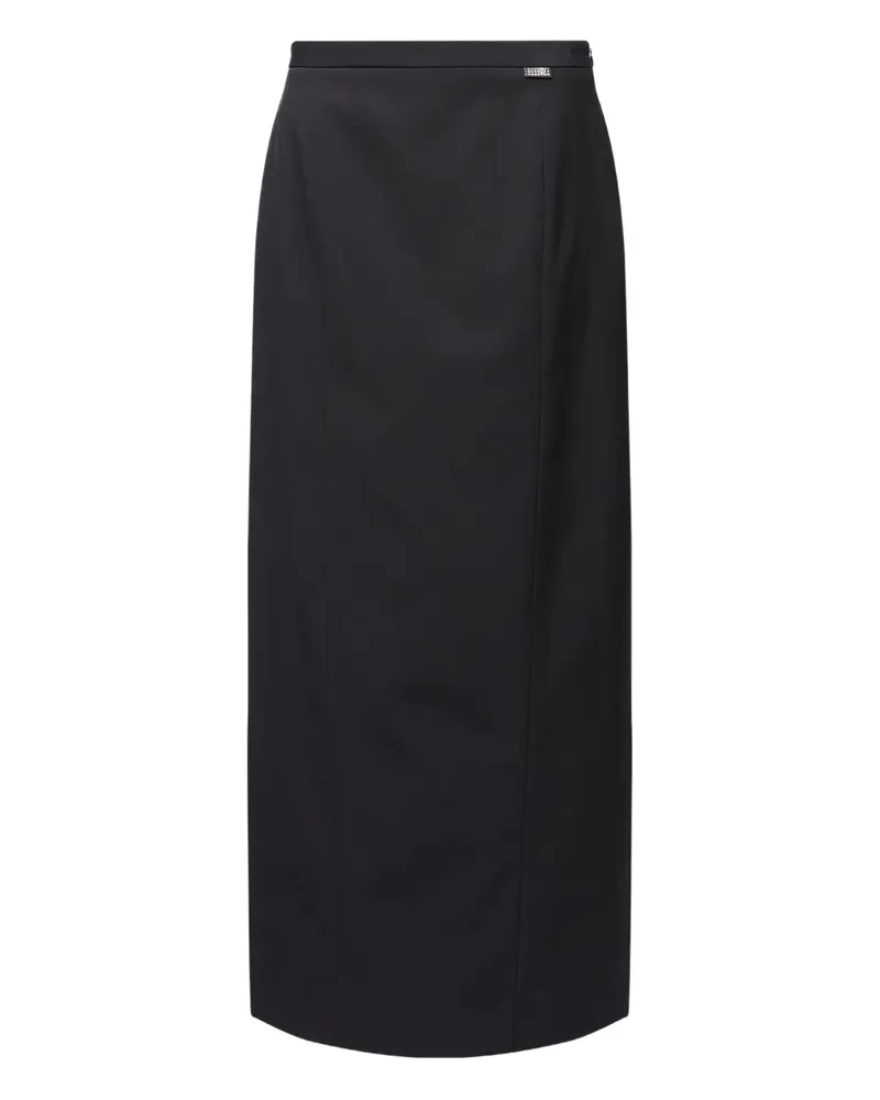 Maison Margiela Midirock mit Einsätzen - Schwarz Schwarz
