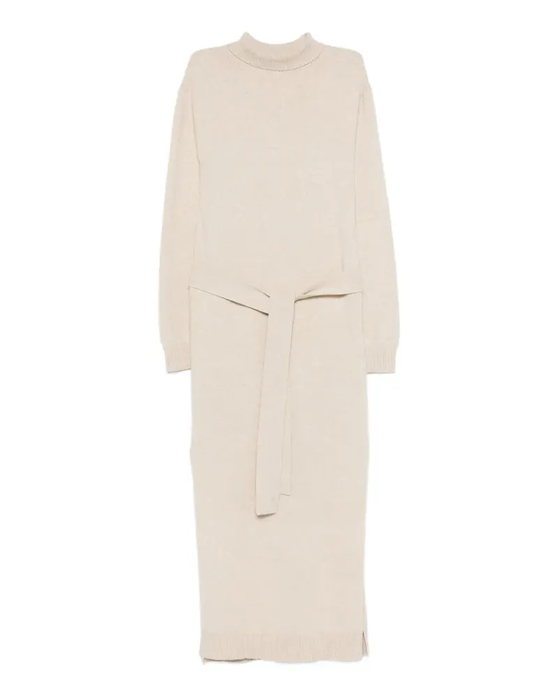 Nanushka Gestricktes Midikleid mit Rollkragen - Nude Nude