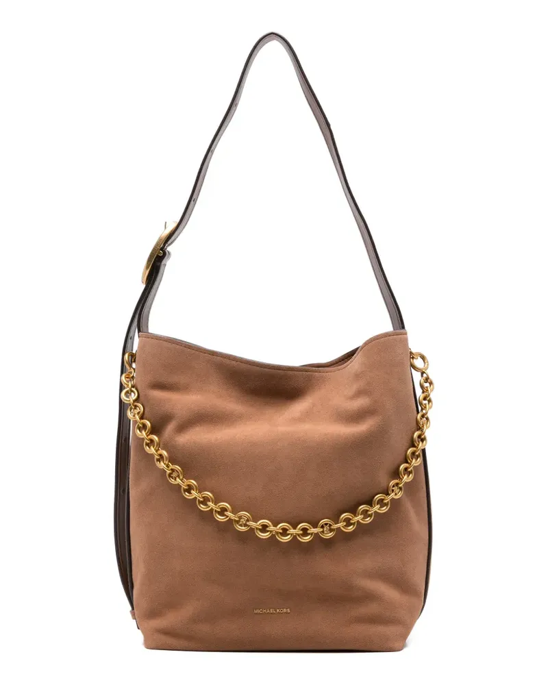 Michael Kors large Nolita suede shoulder bag - Braun Braun