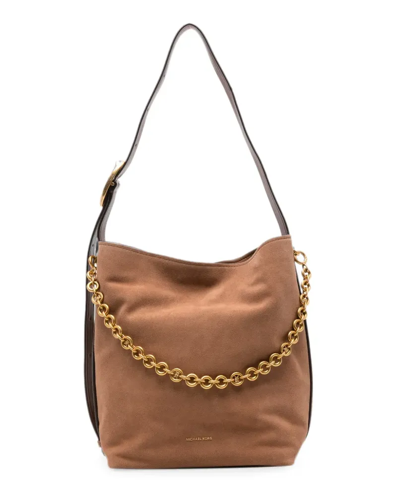 Michael Kors large Nolita suede shoulder bag - Braun Braun