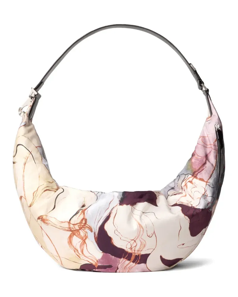 Christophe Lemaire XL Quiver Clip Schultertasche - Nude Nude