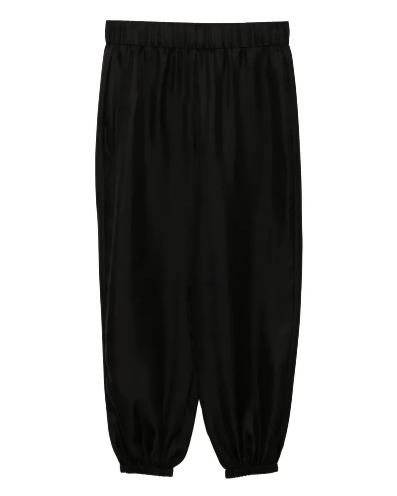 Lisa Yang Cropped-Hose aus Seide - Schwarz Schwarz