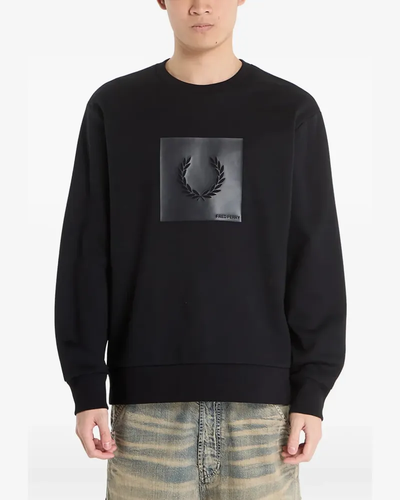Fred Perry Box Graphic sweatshirt - Schwarz Schwarz