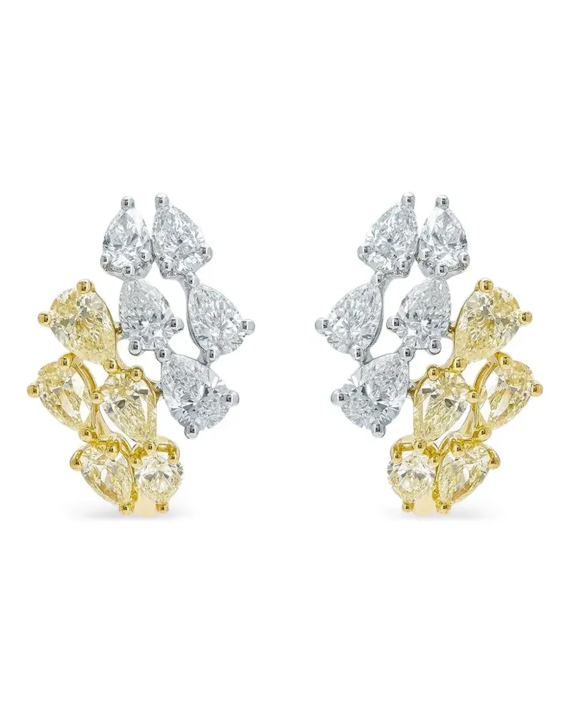 Azzaro Weißgoldohrringe mit Diamanten - Silber Silber
