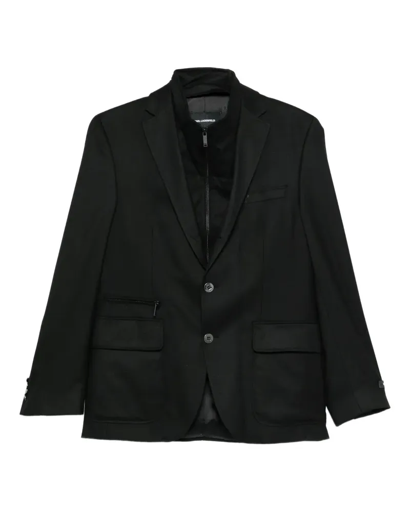 Karl Lagerfeld Einreihiges Sakko - Schwarz Schwarz