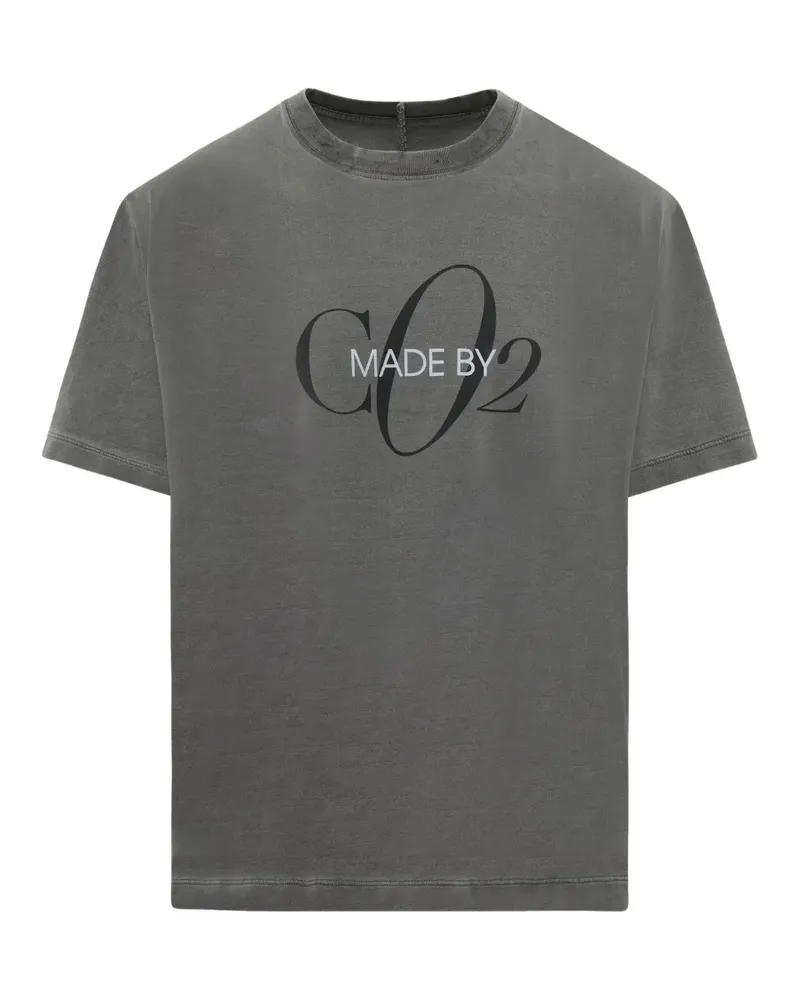 Doublet T-Shirt mit Logo-Stickerei - Grau Grau