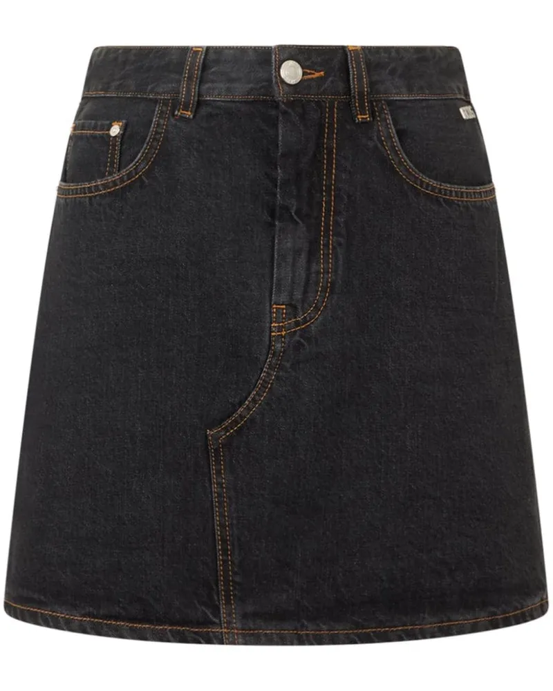 GCDS Chocker Jeansrock - Schwarz Schwarz