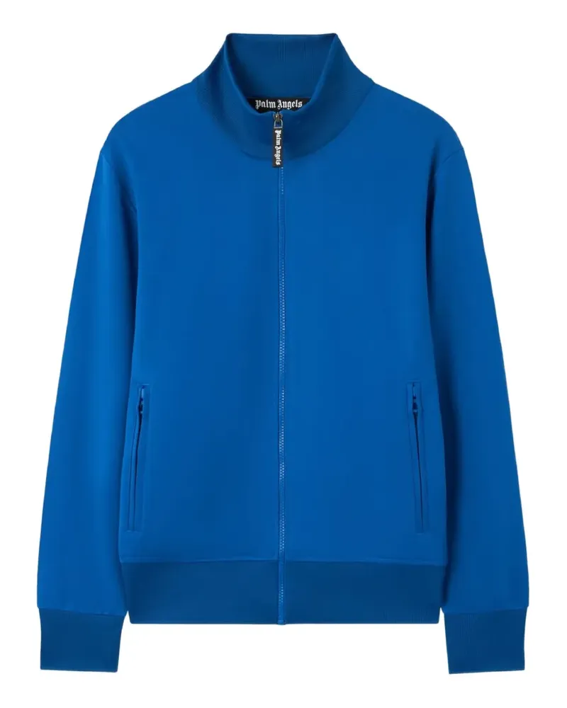 Palm Angels logo curved sweater - Blau Blau