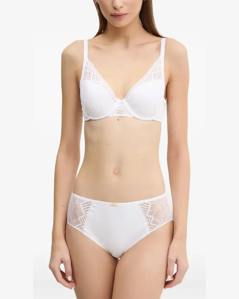 Chantelle Origins lace-panelled underwired bra - Weiß Weiß