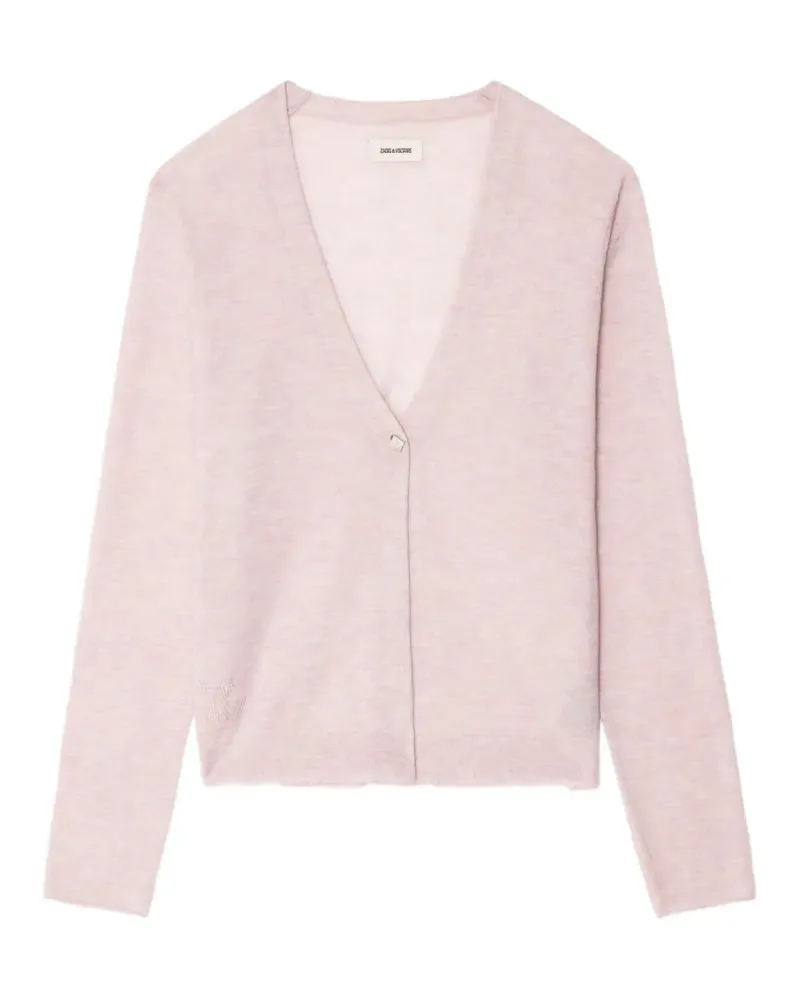 Zadig & Voltaire Manylla Cardigan mit V-Ausschnitt - Rosa Rosa
