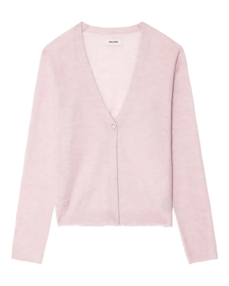 Zadig & Voltaire Manylla Cardigan mit V-Ausschnitt - Rosa Rosa