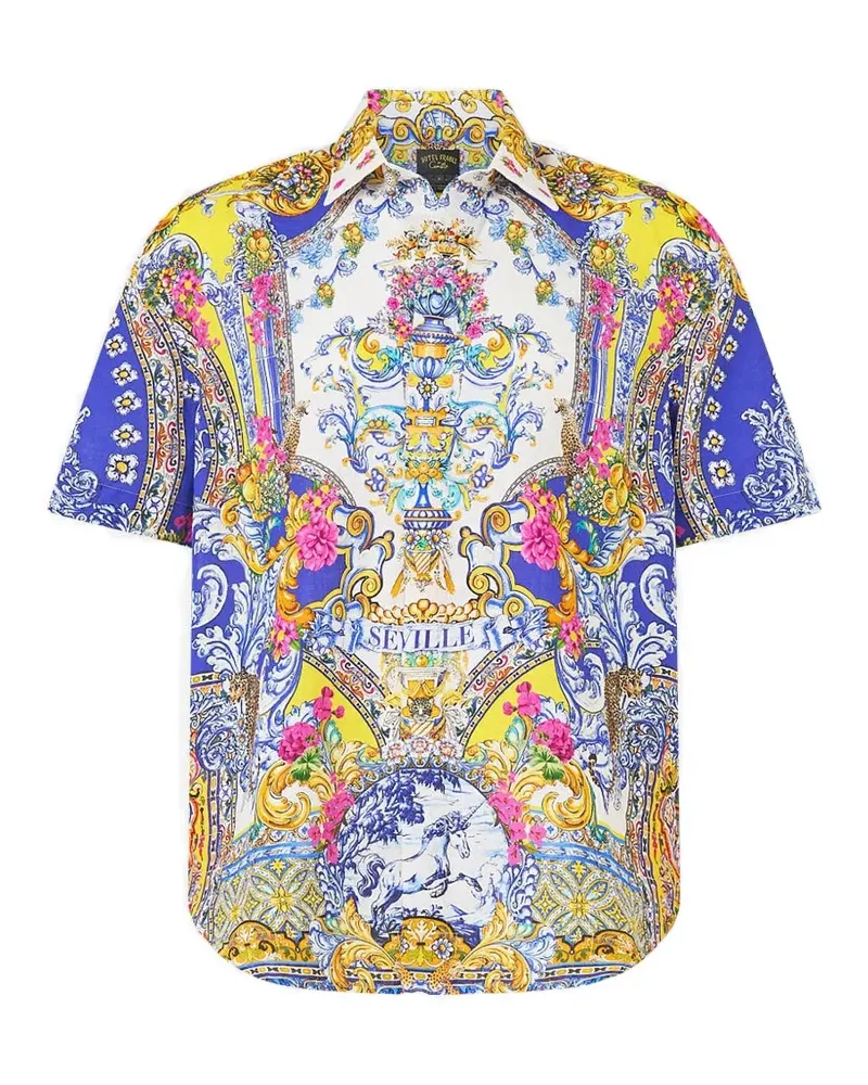 Camilla printed shirt - Weiß Weiß