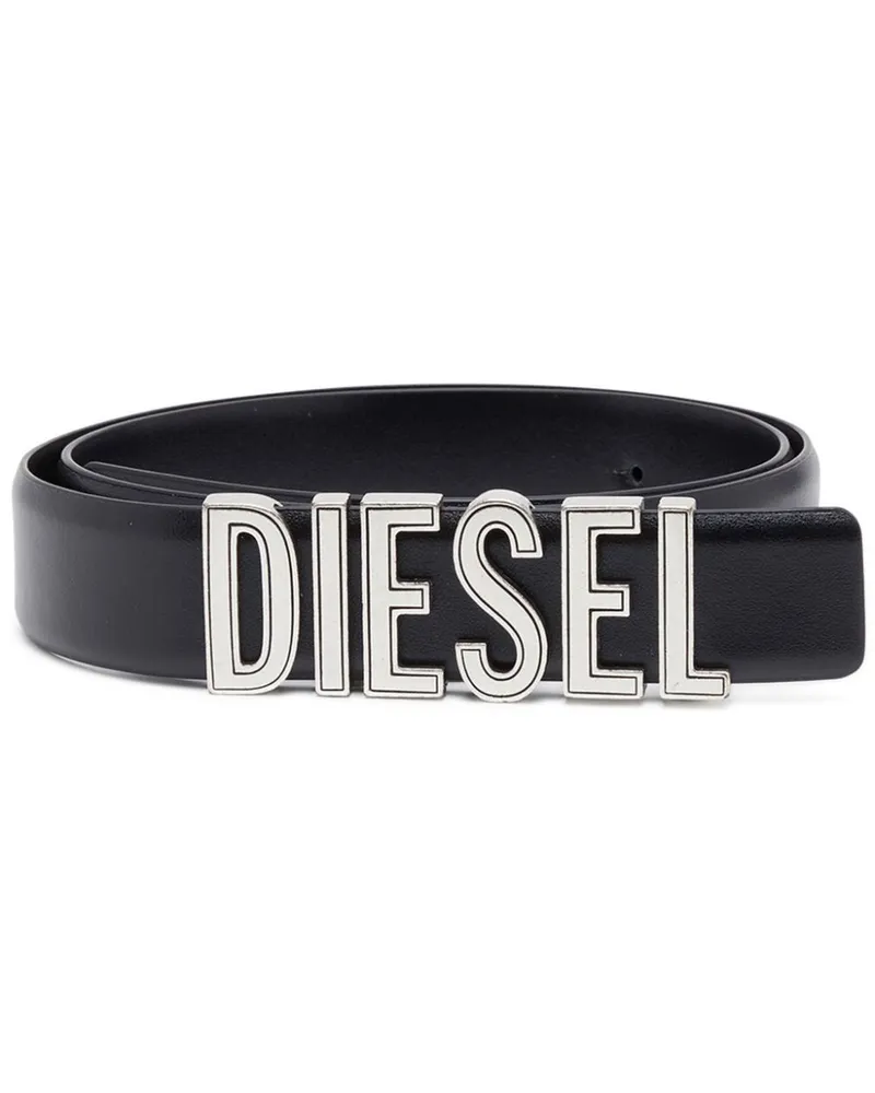Diesel B- Rivets Gürtel aus Leder - Schwarz Schwarz