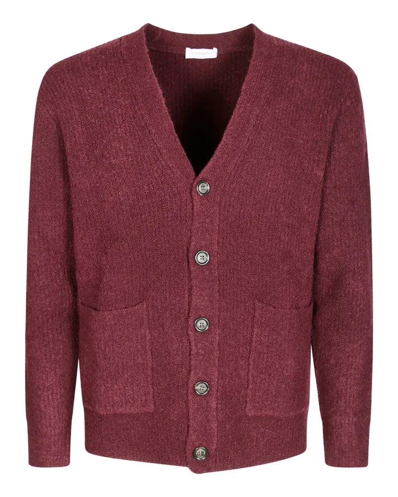 Paolo Pecora Milano buttoned patch-pocket cardigan - Rot Rot