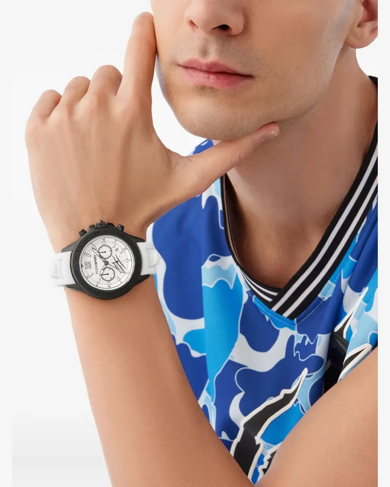Philipp Plein WATCH WARRIOR TECH CHRONO - 475MM - CIPBLACK DWHITE SWHI - Weiß Weiß