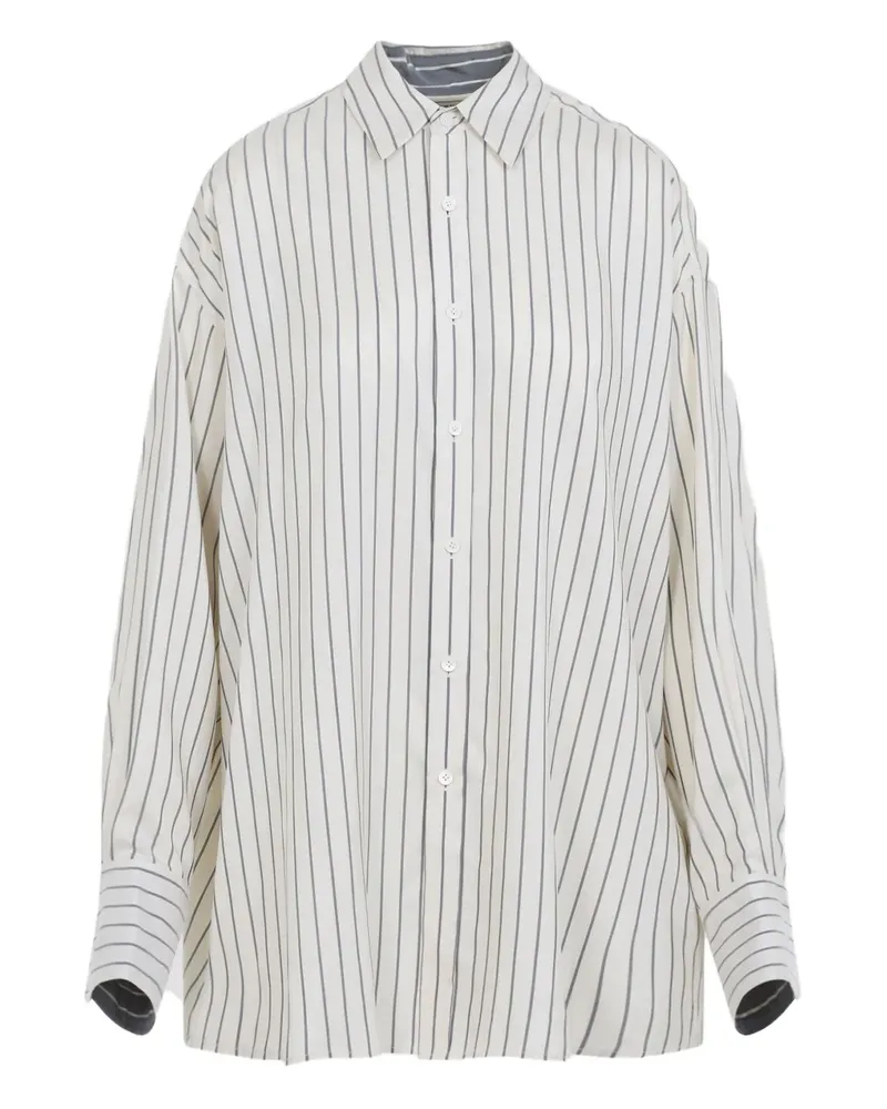 Carven striped silk shirt - Grau Grau