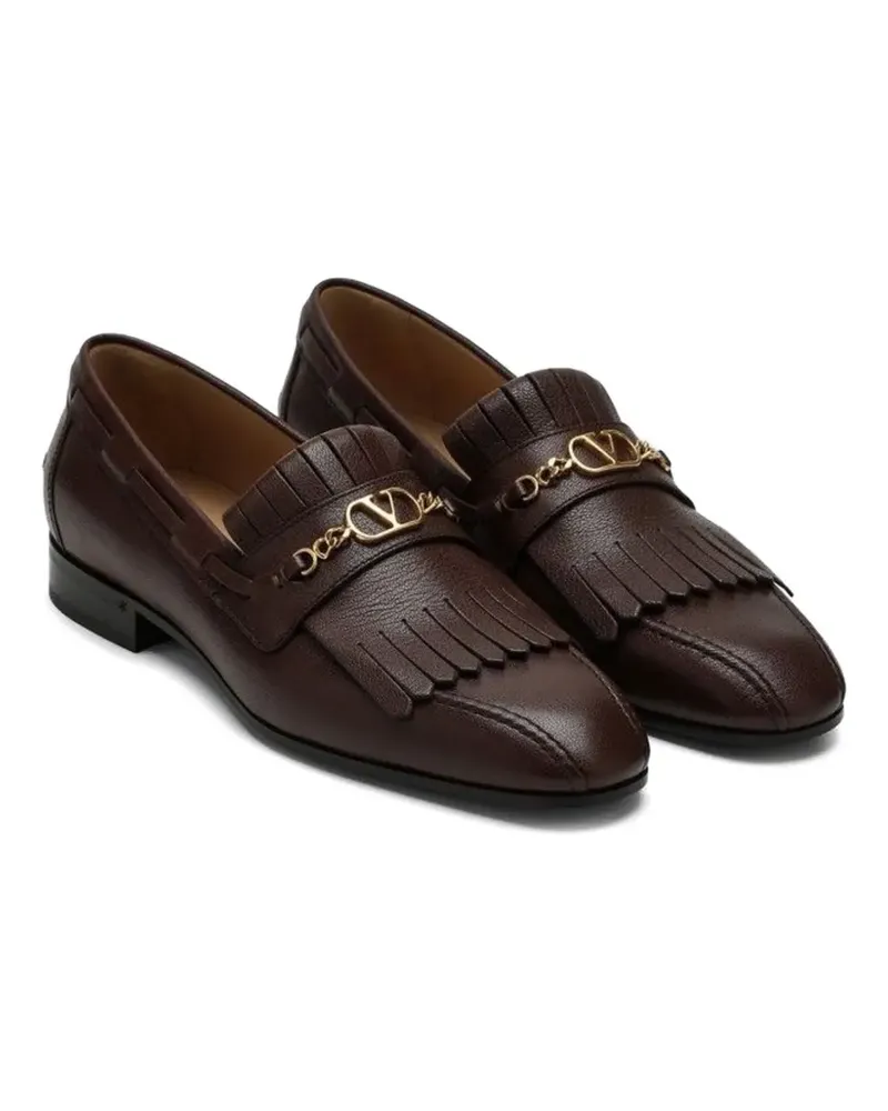 Valentino Garavani VLogo Signature tassel loafers - Braun Braun