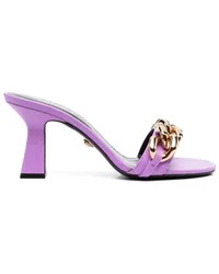 Versace Sandalen mit Kettenriemen Violett