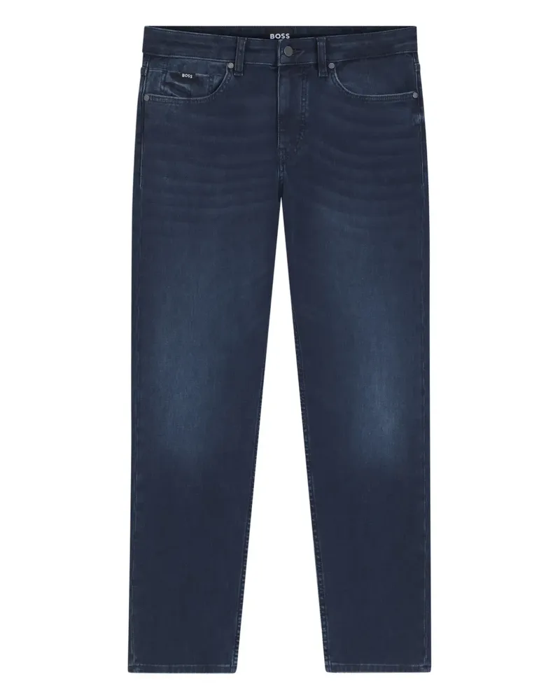 HUGO BOSS Jeans mit Logo-Schild - Blau Blau