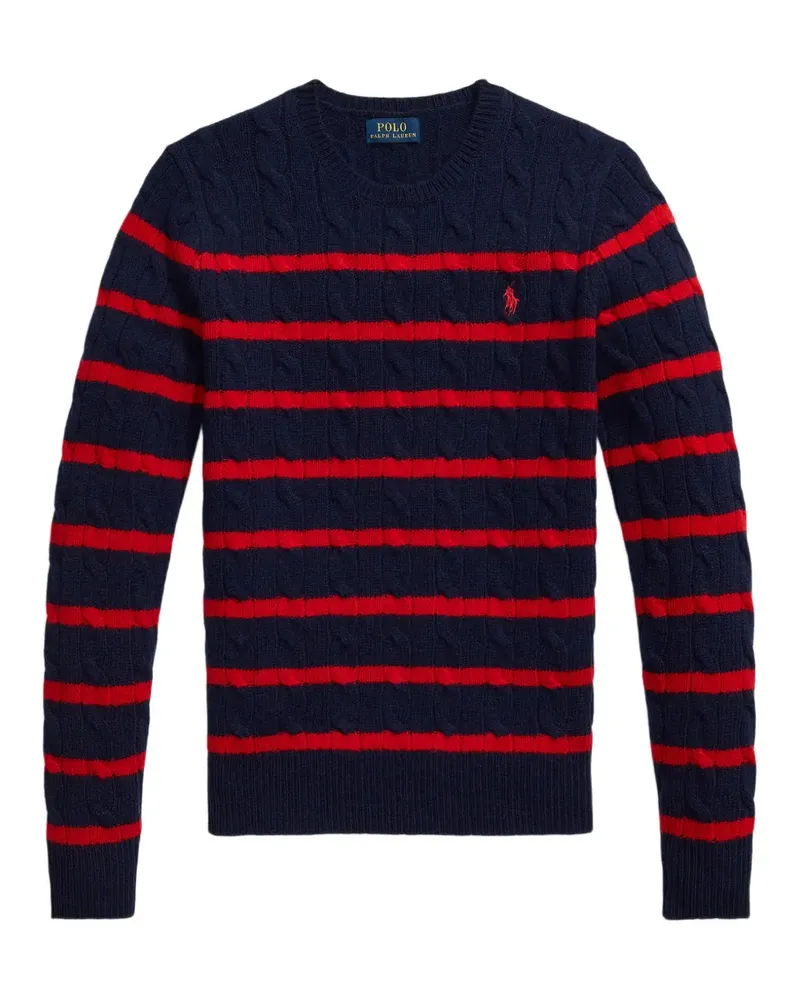 Ralph Lauren striped cable-knit sweater - Blau Blau
