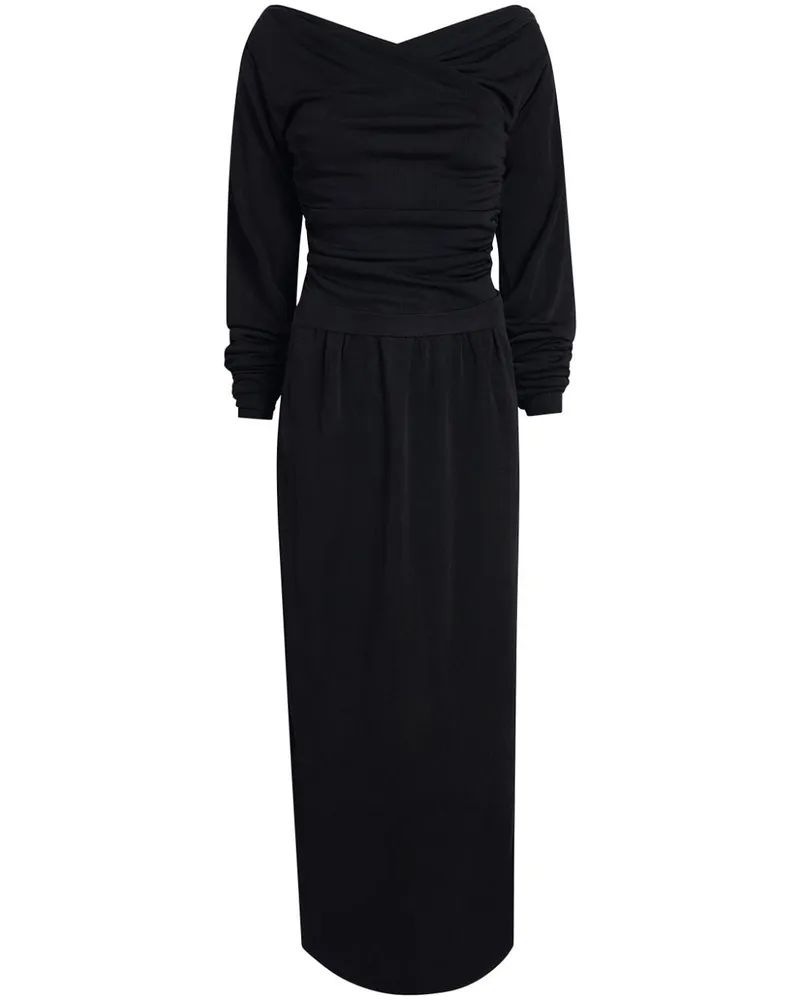 KHAITE The Fable Maxikleid - Schwarz Schwarz