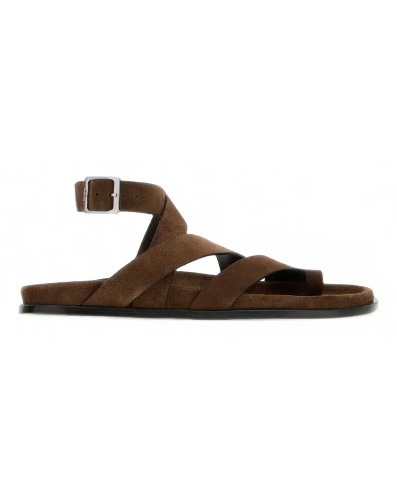 Alohas Tide crossover-strap sandals - Braun Braun