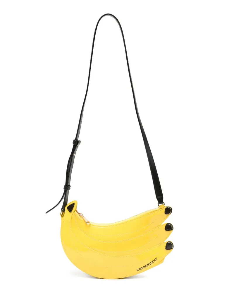 Casablanca Paris Umhängetasche in Bananenform - Gelb Gelb